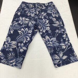 Ralph Lauren Blue Floral Capris